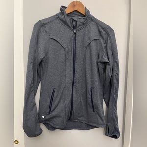 **90 degrees by Reflex zippered lightweight jacket. Size Large. Blue.